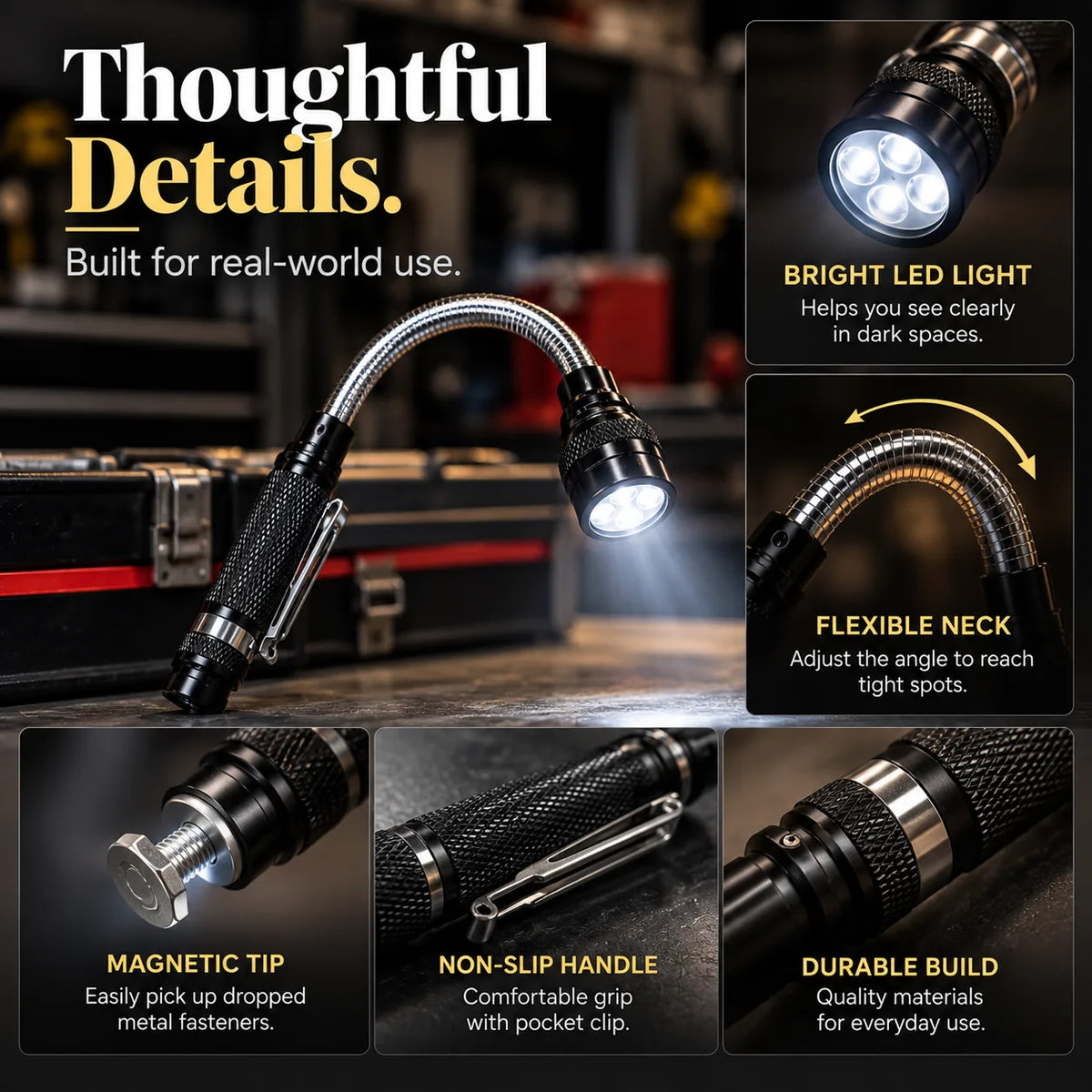 A flashlight that bends to your needs