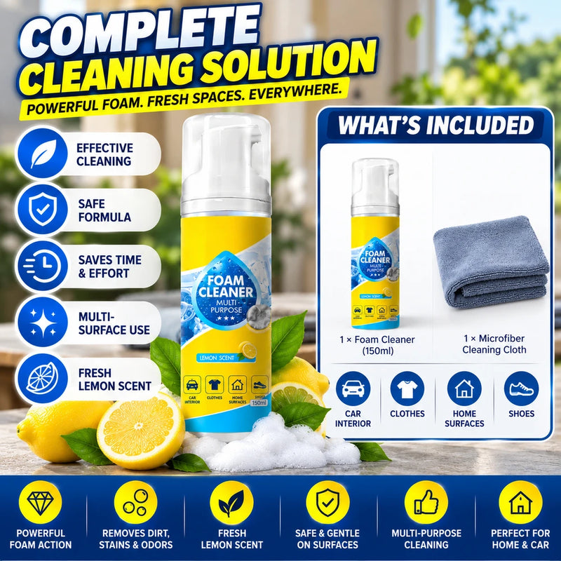 Lemon Scent Multipurpose Foam Cleaner