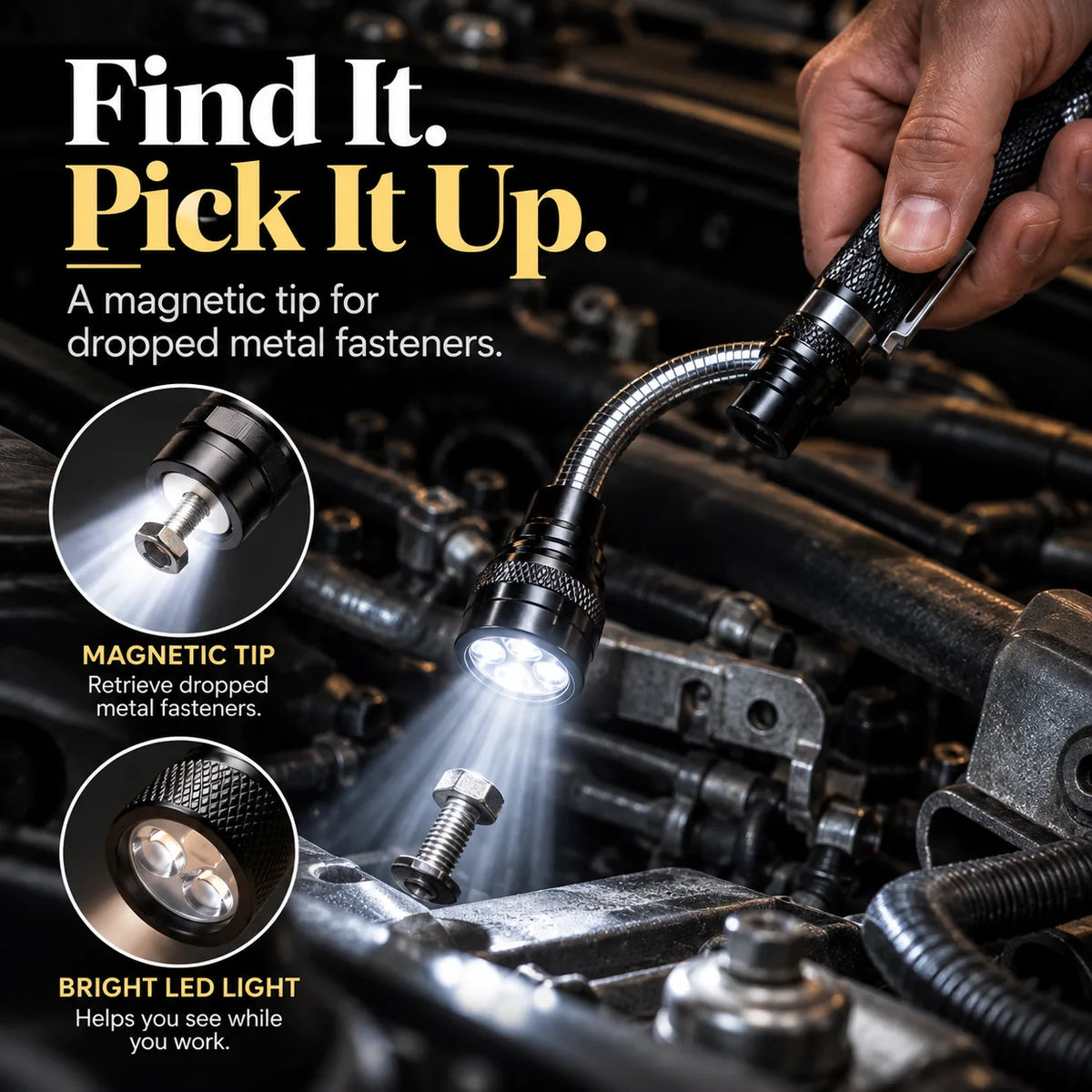 FlexiBeam – Flexible LED Work Flashlight