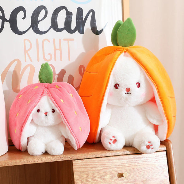 Strawberry Bunny Transform Plush
